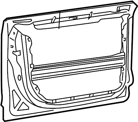 View 95553101207GRV Door Shell (Right) Full-Sized Product Image