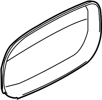 View 95573152302GRU Door Mirror Trim Ring (Front, Lower) Full-Sized Product Image