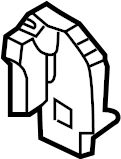 View 95553109001 Door Lock Rod Cover (Front, Rear) Full-Sized Product Image