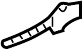 View 95553106900 Door Lock Rod Cover Clip Full-Sized Product Image