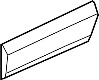 View 95555968704G2X Door Molding (Left, Rear, Lower) Full-Sized Product Image