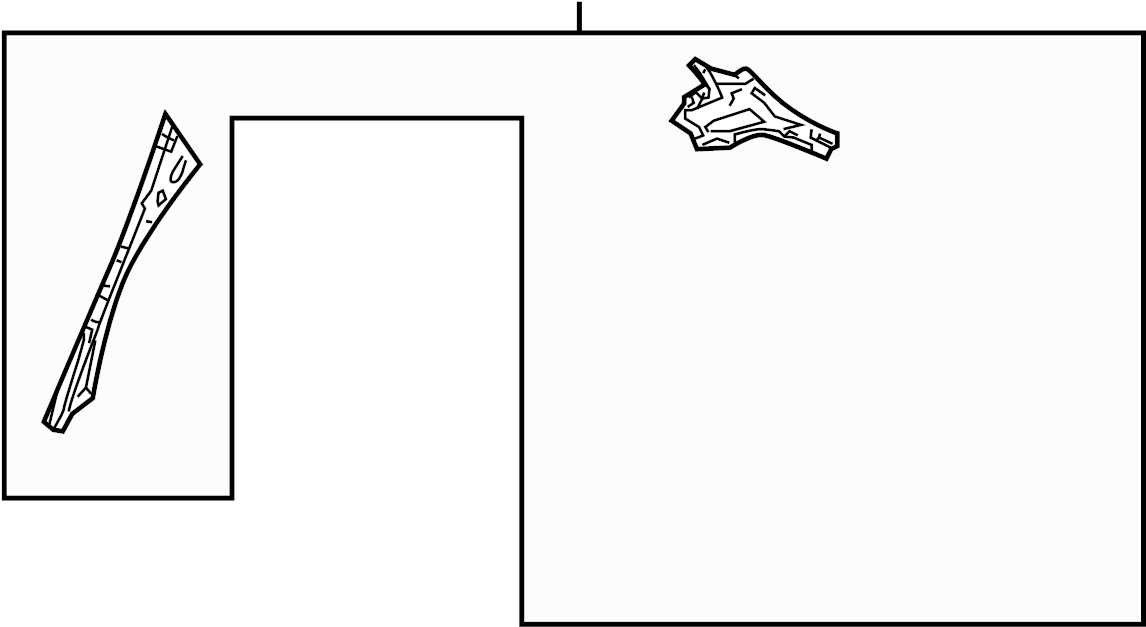 View 95550240303GRV Quarter Panel (Right, Front, Rear, Upper) Full-Sized Product Image