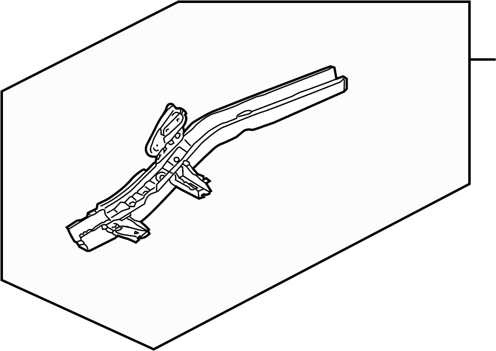 View 95550140202GRV Floor Side Rail (Rear) Full-Sized Product Image