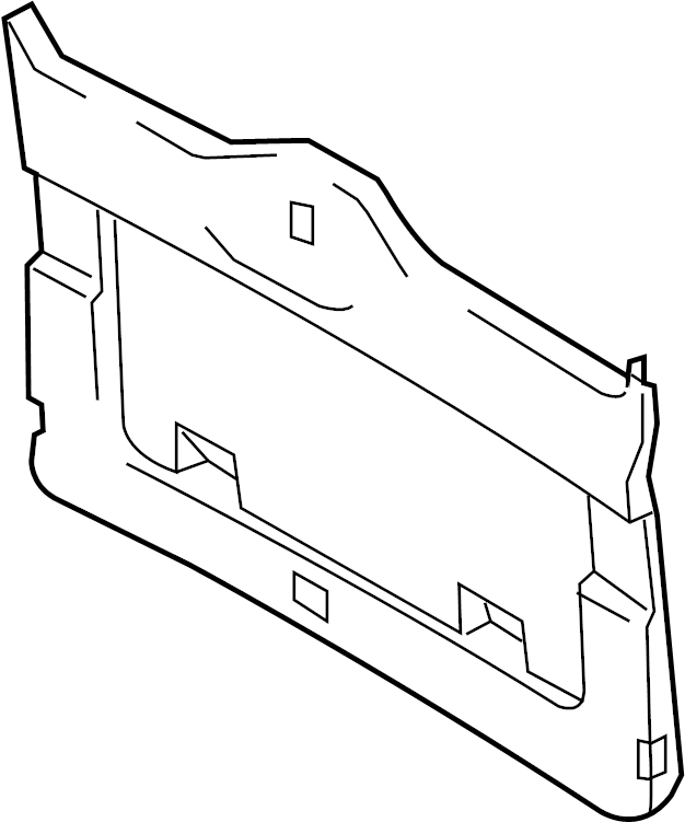 View 95555560201PCE Liftgate Trim Cover (Rear, Lower) Full-Sized Product Image