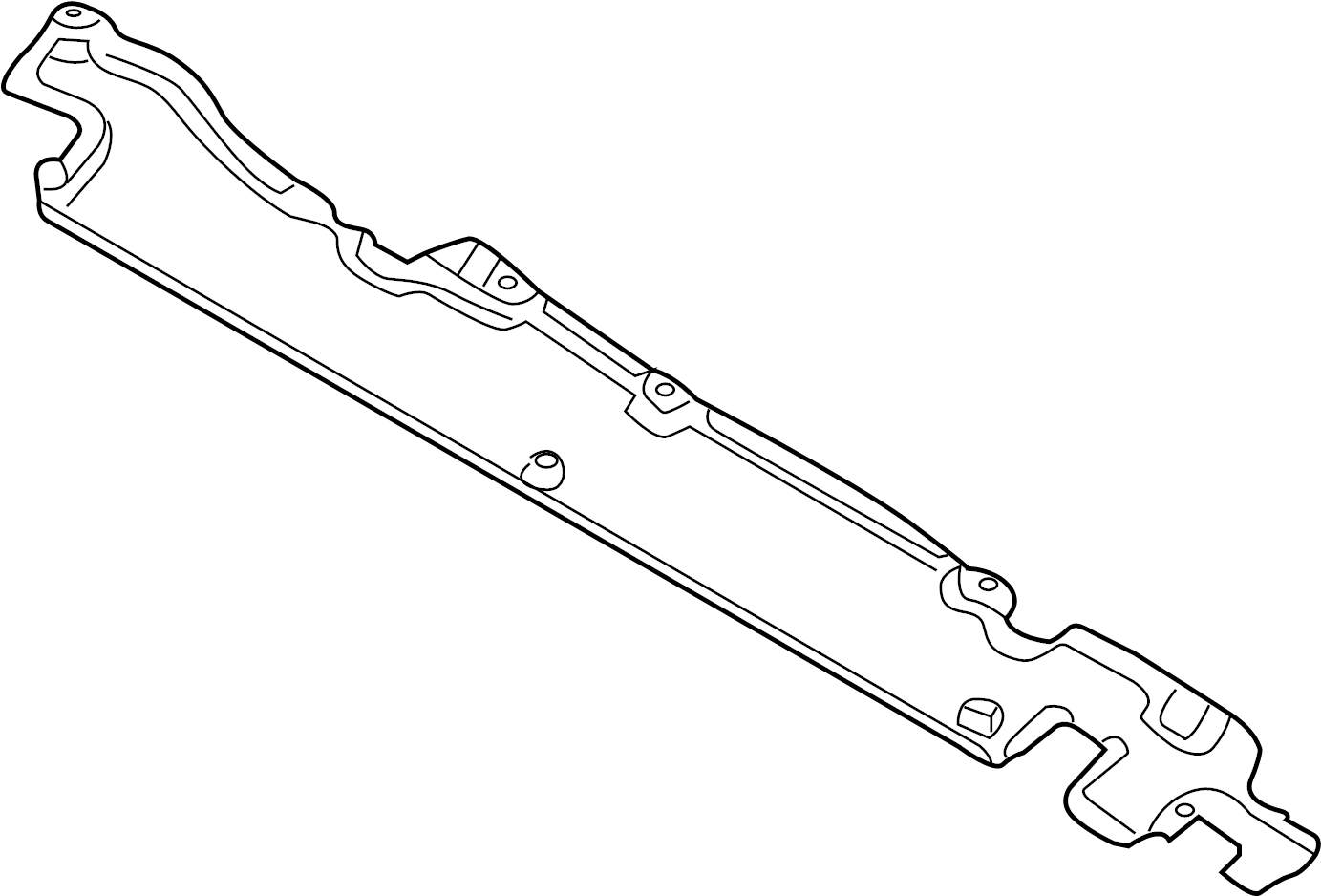View 95550421101 Radiator Support Splash Shield Full-Sized Product Image