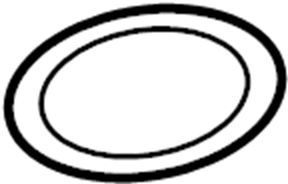 View 95510611900 Engine Coolant Thermostat Gasket. Rubber Seal Ring. Thermostat hsng o - Ring.  Full-Sized Product Image
