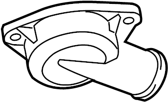 View 95510612100 Engine Coolant Thermostat Housing Full-Sized Product Image