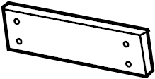 View 95570110509G2X License Plate Bracket Full-Sized Product Image