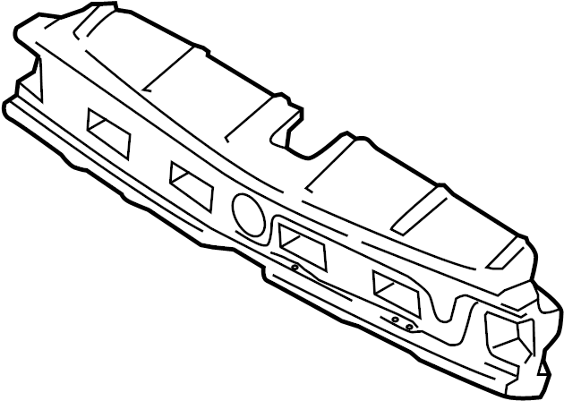 View 95850555040 Bumper Impact Absorber Full-Sized Product Image