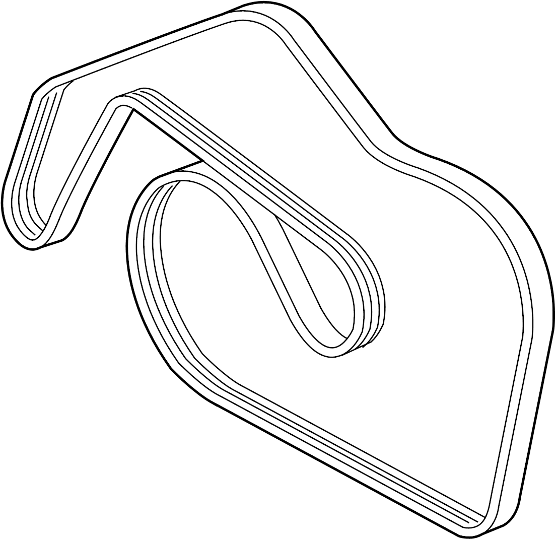 View 95810221610 Serpentine Belt Full-Sized Product Image