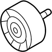 View 95510227600 Accessory Drive Belt Idler Pulley Full-Sized Product Image