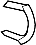 View 95510634400 Retainer. Clip. Spring. Pipe. Engine. (Lower) Full-Sized Product Image