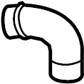 View 95811070810 Intercooler Pipe (Upper) Full-Sized Product Image