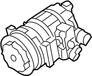 View 95812601401 A/C Compressor Full-Sized Product Image