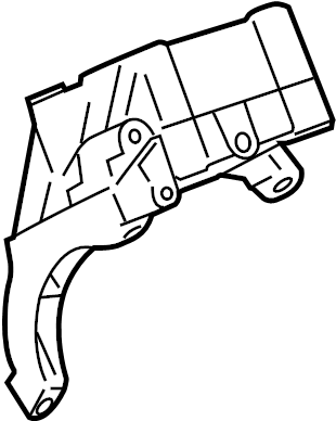 View 95814715121 A/C Compressor Bracket Full-Sized Product Image