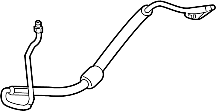 View 95834745170 Power Steering Pressure Hose. Pressure Line Tandem. (Lower) Full-Sized Product Image