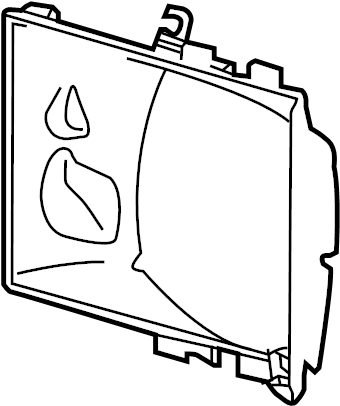 View 95857564121 Radiator Support Air Duct (Left, Rear) Full-Sized Product Image