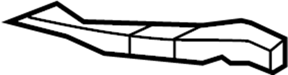 View 95850588900 Bumper Cover Support Rail Full-Sized Product Image