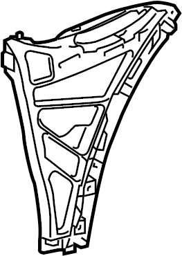 View 95850517700 Bumper Guide (Left, Upper) Full-Sized Product Image