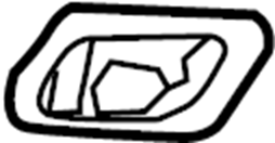 View 95850533400G2X Headlight Washer Cover (Lower) Full-Sized Product Image