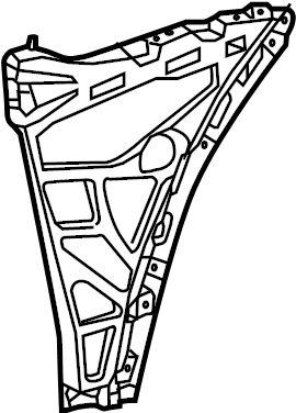 View 95850517750 Bumper Guide (Left, Upper, Lower) Full-Sized Product Image
