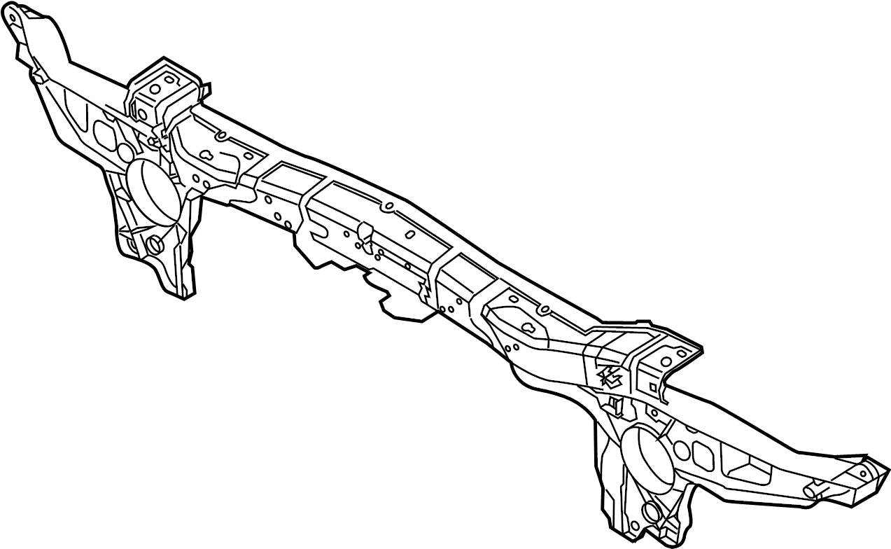 View 95850559402 Support. Radiator. Panel. (Front, Upper) Full-Sized Product Image
