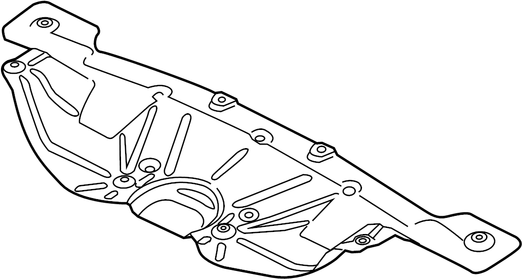 View 95850471101 Floor Pan Heat Shield (Rear) Full-Sized Product Image