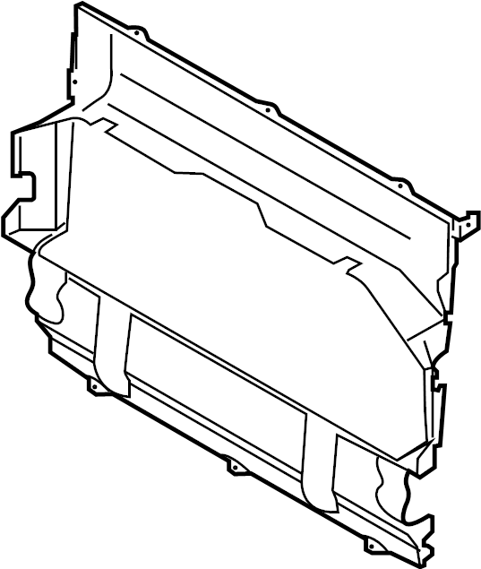 View 95857529110 Radiator Support Air Duct (Front, Rear, Upper) Full-Sized Product Image
