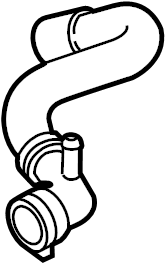 View 95810640120 Radiator Coolant Hose (Upper) Full-Sized Product Image
