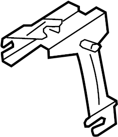 View 95882089300 A/C Refrigerant Line Bracket (Left, Upper, Lower) Full-Sized Product Image