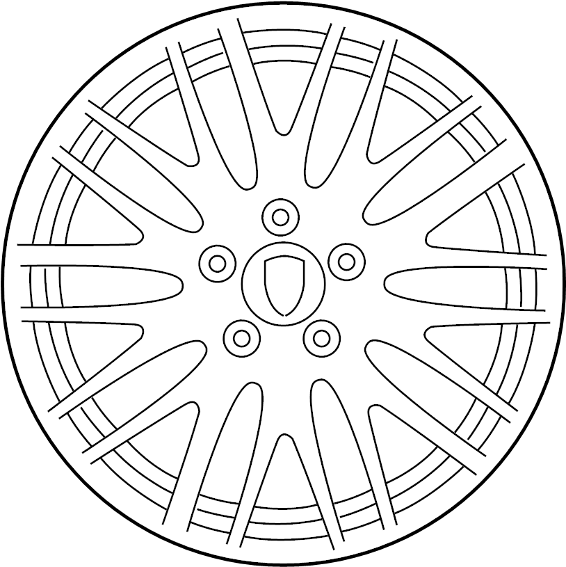 View 95836215101EP8 Wheel Full-Sized Product Image