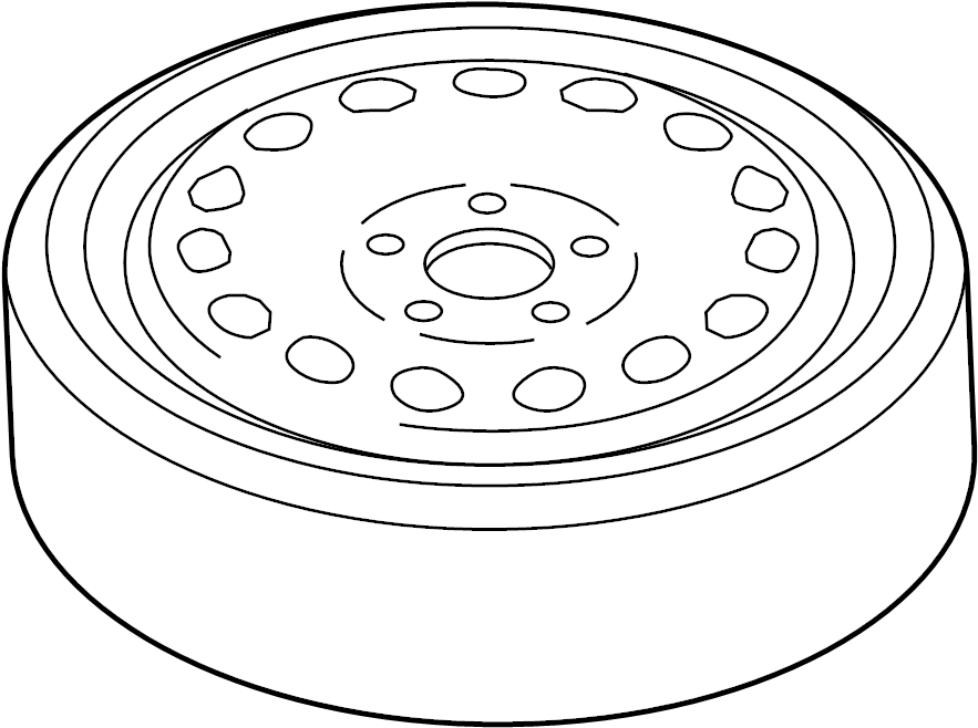 View 95836205022 Spare Tire Full-Sized Product Image
