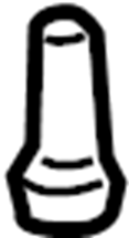 View 95834378302 Suspension Shock Absorber Clip (Upper) Full-Sized Product Image