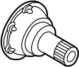 View 95834927250 Drive Axle Shaft Full-Sized Product Image