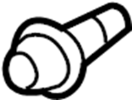 View 95855538500 Clip. Pillar. Trim. Panel. Body. AirBAG A. Wndshld retainer.  Full-Sized Product Image