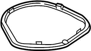 View 95873155501 Door Mirror Gasket (Front) Full-Sized Product Image