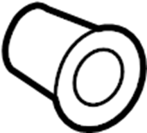 View 95555958600 Door Molding Grommet. Fender Molding Grommet. (Lower) Full-Sized Product Image