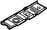 View 95850269901GRV Floor Side Rail Reinforcement. Frame Side Member Reinforcement. REINFORCED plate.  Full-Sized Product Image