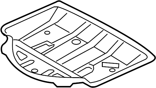 View 95850126105GRV Floor Pan (Rear) Full-Sized Product Image