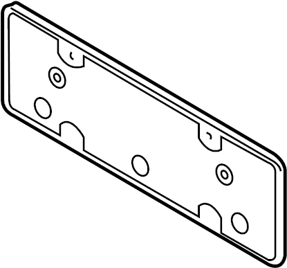 View 958702105019B9 License Plate Bracket Full-Sized Product Image