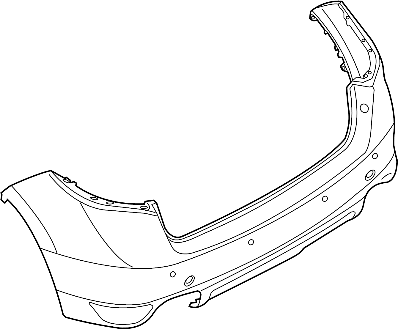 View 95850541111G2X Bumper Cover (Rear, Lower) Full-Sized Product Image