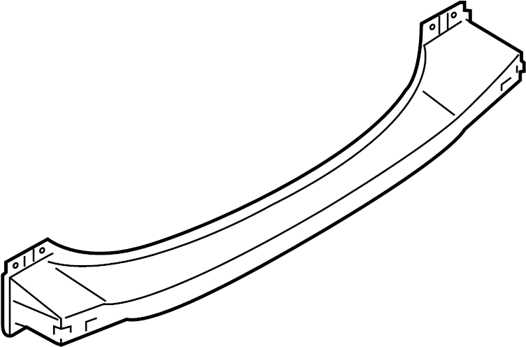 View 95850530901 Bumper Impact Bar (Rear) Full-Sized Product Image