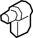 View 95863107500 Headlight Housing Vent Valve Full-Sized Product Image