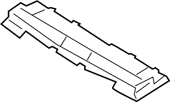 View 9Y0121673A Radiator Support Air Deflector (Upper) Full-Sized Product Image