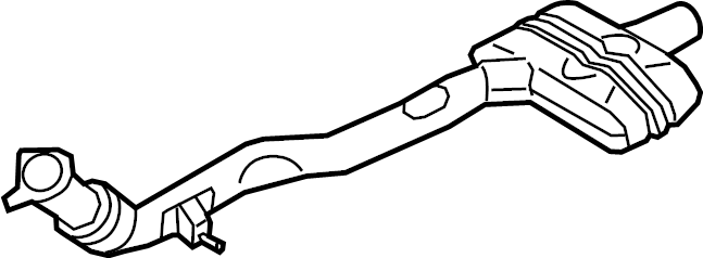 View 9Y0253301 Catalytic Converter. Exhaust Pipe with. (Front) Full-Sized Product Image