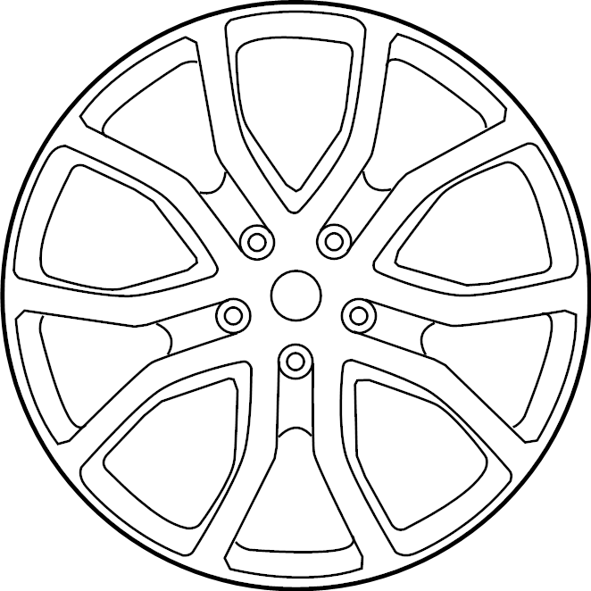View 9Y0601025DCOB5 Wheel Full-Sized Product Image