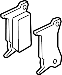 View 9Y0698451AC Disc Brake Pad Set (Rear) Full-Sized Product Image