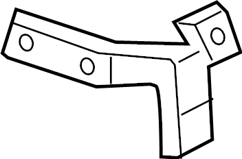 View 9Y0807375 Bumper Cover Support Rail (Upper, Lower) Full-Sized Product Image