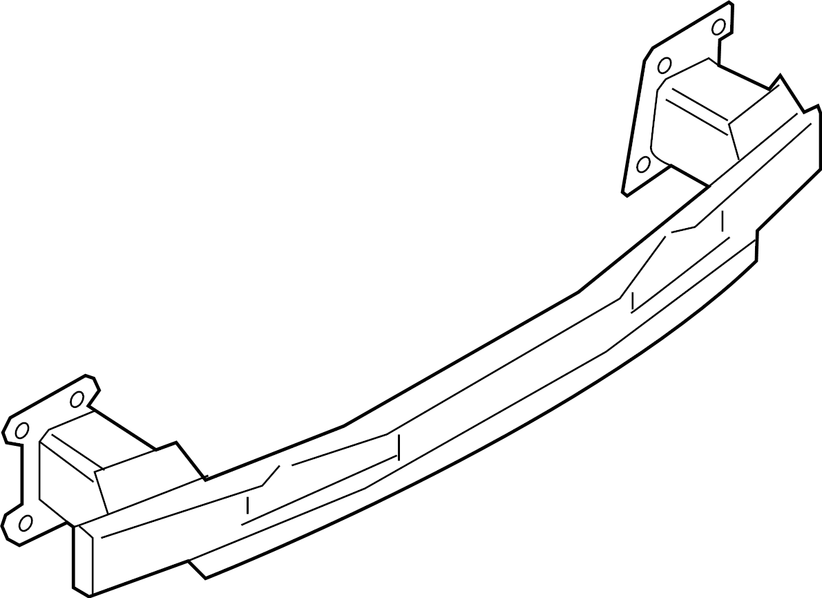 View 9Y0807309A Bumper Impact Bar Full-Sized Product Image
