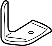 View 99755177102 Bracket. (Front, Upper) Full-Sized Product Image